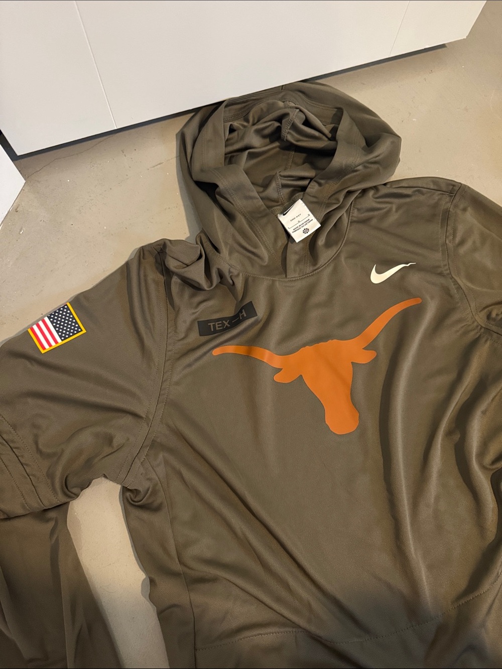 Nike Olive Hoodie & Camo Texas Football hoodies - Orange & Camouflage - Picture 3 of 4